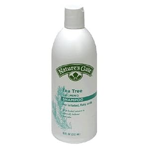 Nature's Gate Tea Tree Calming Shampoo for Irritated, Flaky Scalp, 18-Ounce Bottles (Pack of 3)