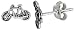 Tiny Sterling Silver Bicycle Stud Earrings