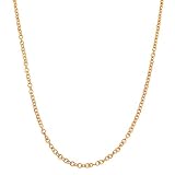 14 Karat Rose Gold 1-mm Round Cable Chain (18 Inch)