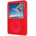 Red Silicone Case/Skin/Protector/Cover for Apple 3rd Generation iPod Nano Video/Graphic, both Nano 4GB and Nano 8GB.