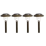 Westinghouse Solar Lighting 396004-04M Kimberley 4 Piece Solar Light Set in Antique Gold