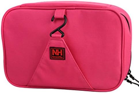Yucyun Hanging Toiletry kit, Organizer for Travel Accessories and Toiletries (Rose)