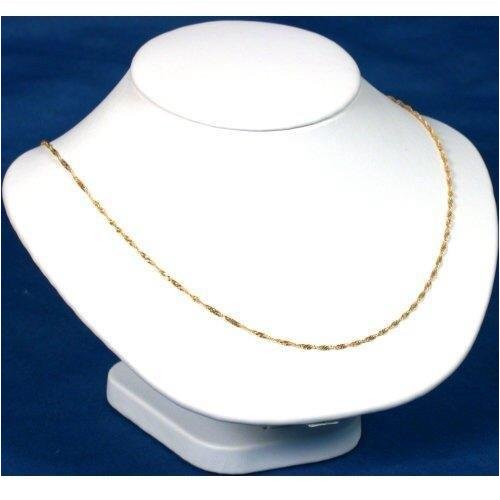 Bust Display Necklace Chain Holder White Unit
