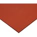 CS Hyde Silicone Sponge Rubber, Closed Cell, Commercial Grade, Medium Density, Acrylic Adhesive, 0.062" Thick, Red, 12" Width, 12" Length