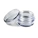15 G/15 Ml High Quality Clear Plastic Cosmetic Circle Smaple Container Bottle Jars Clear Lids Refillable Solid Perfume Liquid Lotion Cream Powder Screw Cap Tsa Pass Aostek(Tm) (Lot Of 20 Pcs) RS.3149.00