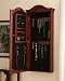 Jewelry : SEI Arch Top Wall Jewelry Armoire, Cherry