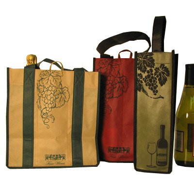 6 Earthwise Reusable Recyclable Wine Totes Shopping Bags