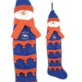 51" NFL Denver Broncos Plush Snowman Christmas Holiday Card Holder