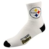 Pittsburgh Steelers Pair of White Athletic Socks