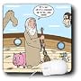 Rich Diesslins Religion Heaven Hell Cartoons - Not Much Glamour In Running Noah s Ark - Mouse Pads