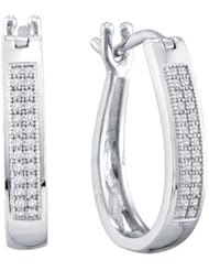 0.15CTW DIAMOND MICROPAVE HOOPS
