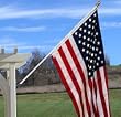 Flagpole Set with Free Spin Pole and 3' X 5' Flag