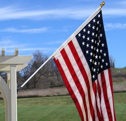Flagpole Set with Free Spin Pole and 3' X 5' Flag