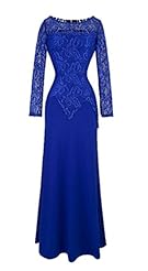 Floral Print Lace Vintage Long Sleeves Polyester/Spandex Club Dress/Evening Dress/Bridesmaid Dress/Party Dress/Maxi Dress 