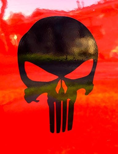 Punisher 3" Black Premium Vinyl Outdoor Decal Sticker