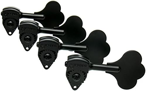 Hipshot Licensed Import Ultralite HB6C-3/8 Bass Guitar Tuners, Black