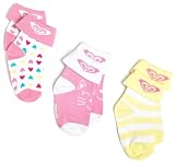 Roxy Teenie Wahine Swing Set Socks, Assorted, 6-12 Months