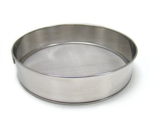 Fine Mesh Flour Sifter - Stainless Steel - 10" Diameter