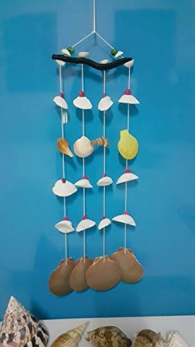 Sea shalls Hanging , wind chimes Small, Heart Size Wide 5.5 "x Length 17".