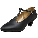 Capezio Ladies Classic T-Strap 1.5 Ballroom Shoe by Capezio