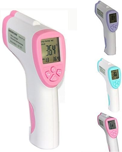 Oem-lcd Non-contact Ir Laser Temperature Gun Infrared Digital Baby Kids Body Forehead Thermometer, 3 Colors Available (Pink)
