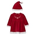 Newborn Girls' Cherokee® Fur Trim Dress - Red
