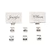 Garden Themed Pewter Place Card Holders