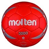 Molten Handball H2X3200, Rot/Silber/Schwarz, Gr. 2