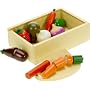 Wooden Play Food Cutting Vegetable Set By BIGJIGS