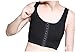 Breathable Super Flat Les Lesbian Compression 3 Rows Central Clasp Chest Binders (Large, Black)