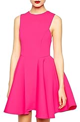 Sleeveless Pleated Bubble Dress Polyester  Dress