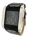 Diesel Men's Digital Black Leather Watch #DZ7076