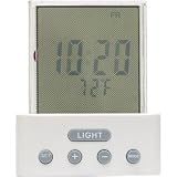 GE 11152 LCD Acrylic Clock Night Light, Color Changing LED with Calendar