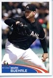2012 Topps Baseball MLB Sticker #168 Mark Buehrle Miami Marlins