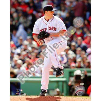 John Lackey Red Sox Pitching 8x10 Photo