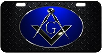 Personalized Car Tag - Masonic plate number Masonic license plate Masonic number plate License Plates,Funny Guy Car Plates Size 11.8" X 6.1