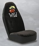 Wild Cherries Universal Bucket Seat Cover - Black
