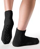 Non Skid/Slip Socks – Hospital Socks – Slipper Socks for Women and Men – Black