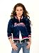 Atlanta Braves Women's Classic Satin Baseball Collar Jacket - by Alyssa Milano - Large