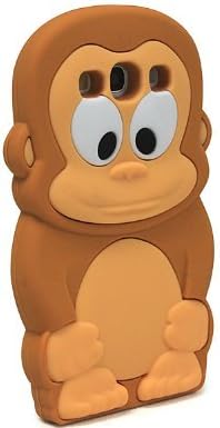 Boriyuan OEM 3D Cartoon Brown Monkey Soft Silicone Skin Case Cover for Samsung i9300 Galaxy S3 III