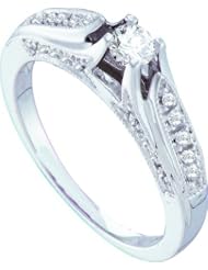 0.33CTW DIAMOND ROUND CENTER BRIDAL RING