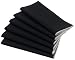 Kitchen & Housewares : Rose Tree Fairlane Napkin, Set of 6, Black with Silver Trim