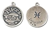 Solid Sterling Silver Pisces Charm