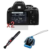 GTMax 2 x Clear LCD Screen Protector + Cleaning Lens Pen for Nikon D5100 SL ....
