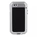 iPhone 6S Case,3C-Aone[Newest] Gorilla Glass Luxury Aluminum Alloy Protective Metal Extreme Water Resistant Shockproof Military Bumper Heavy Duty Cover Shell Case for Apple iPhone 6S (Silver)