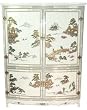 Fine High End Beautiful Furnishings - 65" White Lacquer Entertainment Unit Armoire TV Cabinet