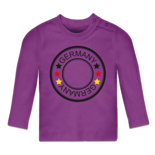 EM Logo Deutschland Trikot Fan Baby Langarmshirt by Shirtcity