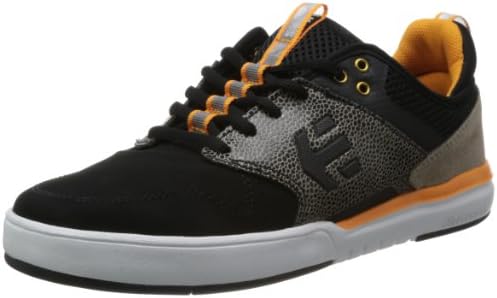 Etnies Men's Aventa Skate Shoe,Black/Orange,10 D US