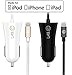 Car Charger LABC [Apple MFI Certified] 3.4A Lightning iPhone Car Charger with 4 ft Lightning Cable for iPhone 6s, 6 / 6 Plus / 6S Plus / 5s / 5, iPad Air 2 and more by LABC (BLACK / GREY)