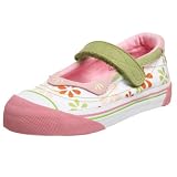 umi Toddler/Little Kid Lauren Velcro Shoe,White Floral,24 EU (US Toddler 8 M)